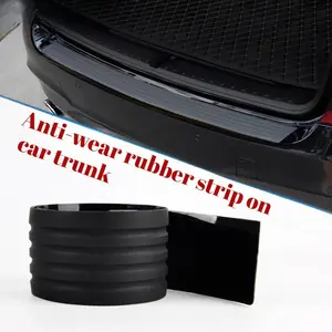 Universal Car Trunk Protection Pad, Easy Install Rubber Strip for Car Bumper, Dirt-Resistant, Protects Trunk Threshold and Paint, Sill Trim Cover
