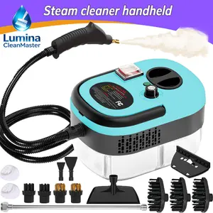 Lumina CleanMaster 2500W Handheld Multi-Function Steam Cleaner,Six Gear Adjustment,with 12 Replacement Parts,Portable Car Steam Cleaner,Suitable for Home and Car,Cleaning Washing Machines,Air Conditioners,Kitchen Grease,Car Detailing and Bathroom Cleaning