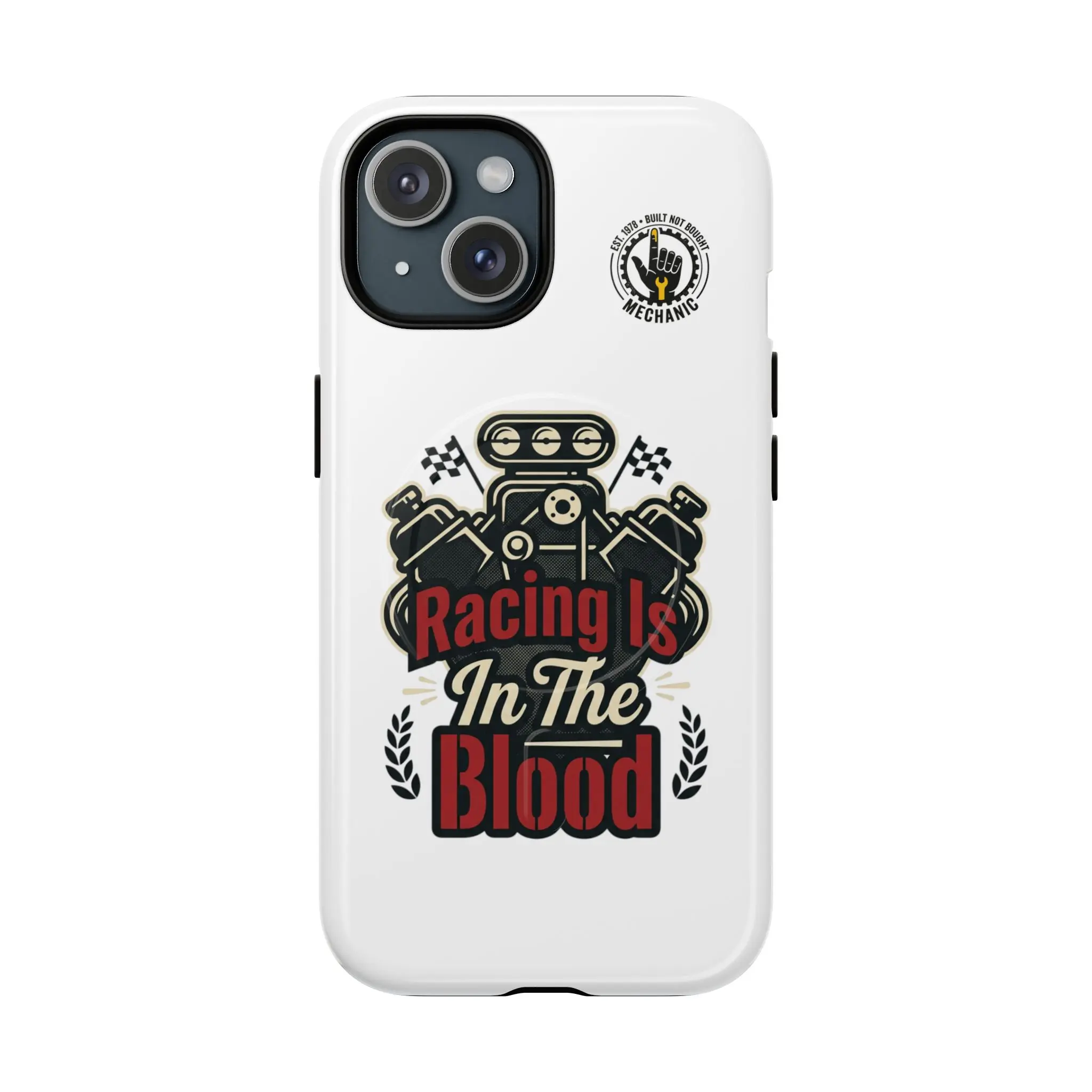Racing Is In The Blood Smartphone Case - Tough Magnetic Cellphone Shell, Protective Cover for Handheld Devices, Casing