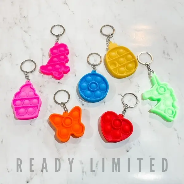 Pop Fidget Sensory and Stress Reliever Keychain