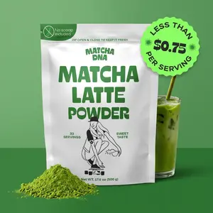 MatchaDNA Matcha Latte – Sweet Matcha Latte Powder with Milk, No Sugar Added – Green Tea Lattes Mix for Hot or Iced Drinks – Organic Macha Tea, Antioxidant Rich, Smooth Energy Boost (17.6 oz Pouch)