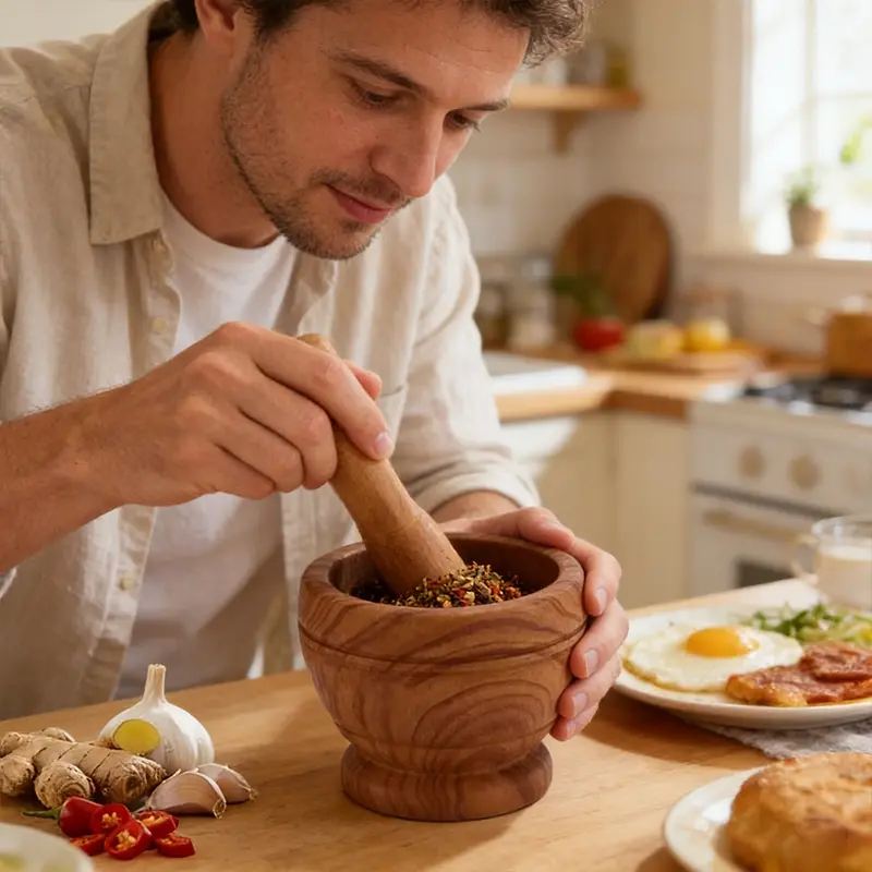 Grinding bowl and garlic mortar, kitchen food grinder, garlic grinding bowl, medicine mortar and pestle for crushing tablets, for cooking, chocolate, cheese, potato, and citrus sauce, Home Kitchenware Utensils