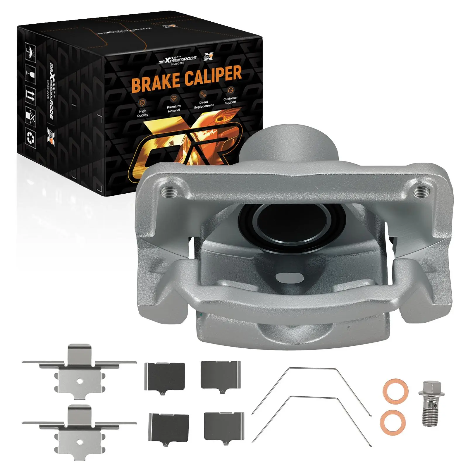 Front Left Disc Brake Caliper compatible for Ford Fusion 2006-2012 compatible for Lincoln MKZ 2007-2012