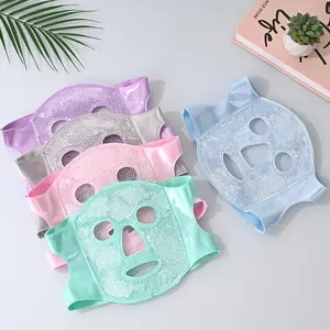 Ice Mask Cold Eye Mask Ice Bag Face Mask Post-Surgery Recovery Therapy Hot Compress Full Face Cooling Cotton Cloth Face Cover