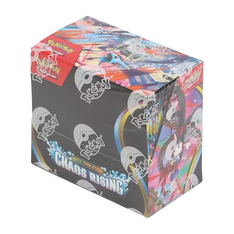 Pokemon Mega Evolution: Chaos Rising Sealed TCG Booster Box, Collectible Card Game Packs, Non-Sports Trading Collectible Cards Set