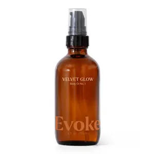 Plant Therapy Evoke Velvet Glow Body Oil 4 oz Ultra Hydrating & Quick Absorption for Silky Soft Skin, Enriched with Squalane, Argan, and Vitamin E, Luxurious All Natural Scent