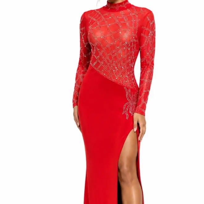 Red Desire Custom Dress, Tailored for Special Occasions, Premium Fabric, Flattering Silhouette