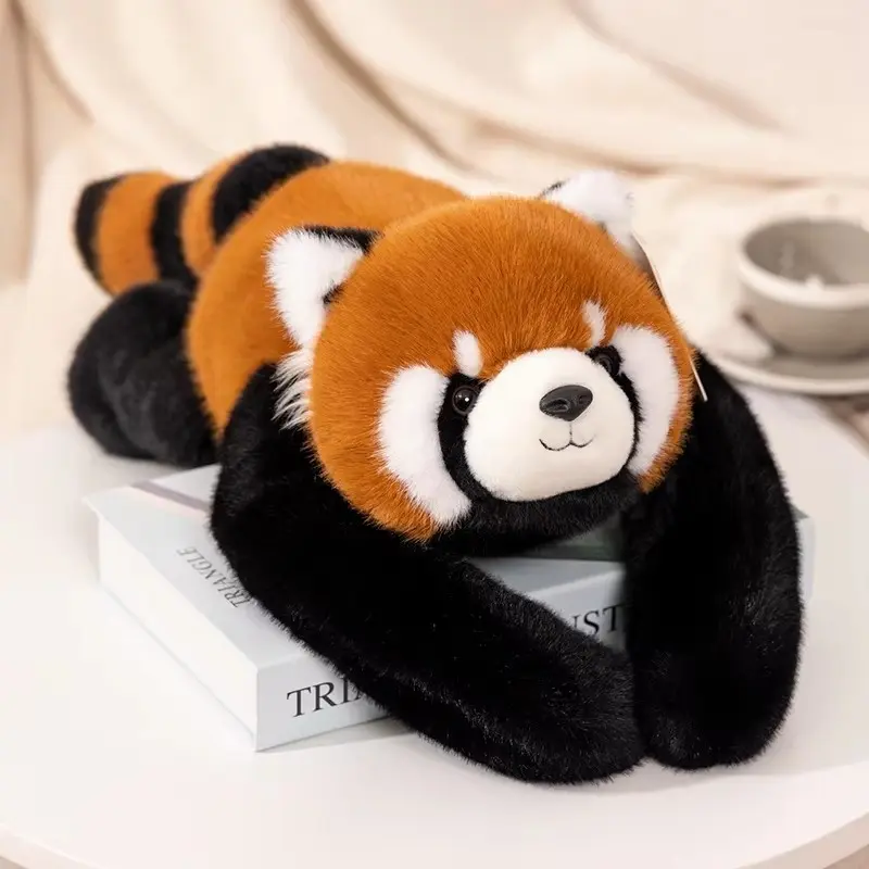 Soft Red Panda Plush Pillow, Extended Arm Weighted Hug, Comfortable Anxiety Relief, Soft Cuddly Gift, Perfect Gift for Friends, Cute Soft Adorable Stuffed Animal, Cozy and Warm, Huggable Stuffed Animal