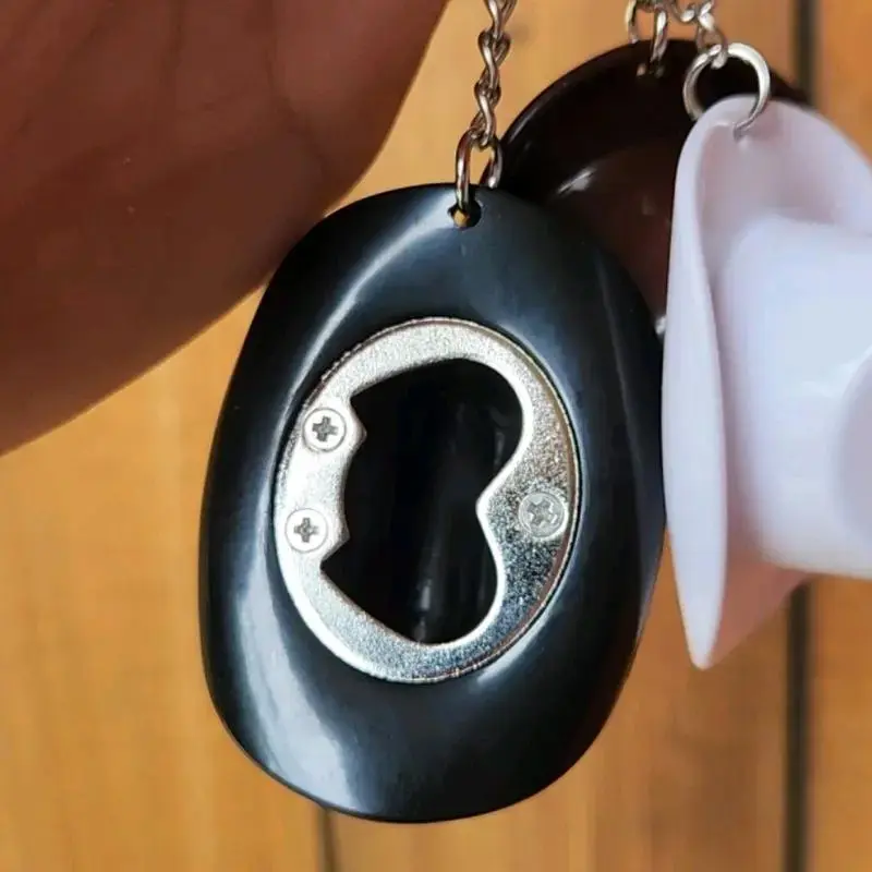 Texas-Style Cowboy Hat Bottle Opener Keychain, 3-Color ABS Plastic Portable Size Small Scale Beer Opening Tool, Festive Party Gift for Sisters, Home Bar & Kitchen Cocktail Maker Accessories
