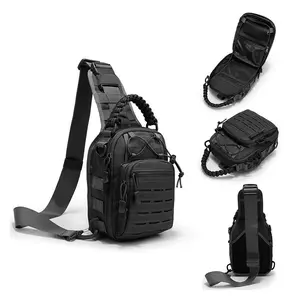 Compact EDC Sling Bag, Concealed Carry Shoulder Bag, Outdoor Crossbody Bag for Range, Travel, Hiking, Outdoor Sports, Multifunctional Durable Chest Bag for Daily Use