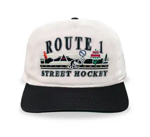 Route 1 Street Hockey Snapback: Cream