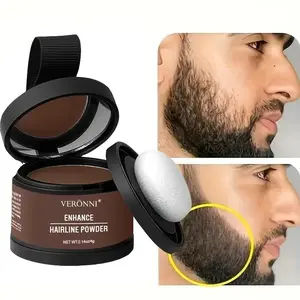 2 Pcs VERONNI Enhance Hairline Powder Kit With Brush - 3-in-1 Brow & Contour Stick, Long-Lasting 48-Hour Wear, Full Body Coverage For Men & Women, Includes Applicator Brush, Ideal For All Hair Types Haircare hair dye Hair Coloring Tools