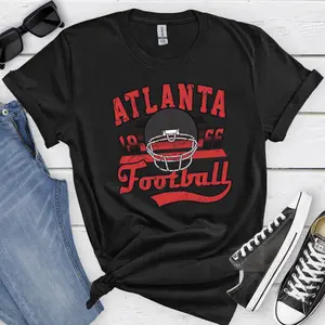 Atlanta Falcons Vintage Crewneck T-Shirt, Game Day Apparel, Fan Gifts for All, Comfortable Sportswear, Atlanta Football Style