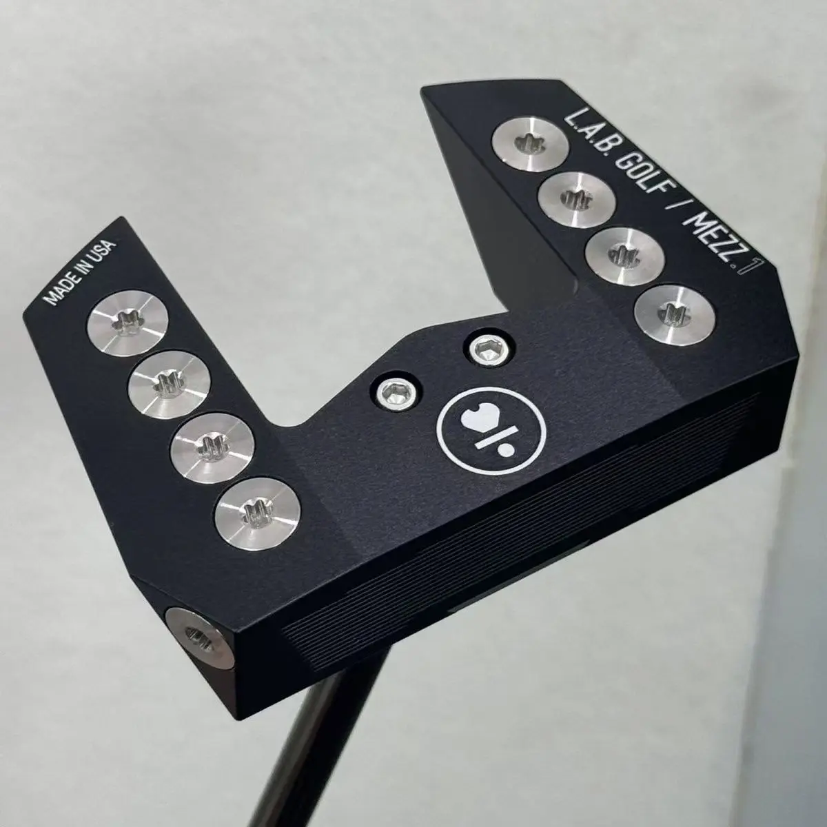 LAB GOLF MEZZ.1 Putter, Lie Angle Balanced, Automatically Square Face, Black Wing Mallet Golf Club