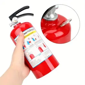 Fire Extinguisher Shaped Piggy Bank, Creative Money Saving Box, Plastic Coin Piggy Bank, Home Decor, Gift for Friends & Family, Ornaments