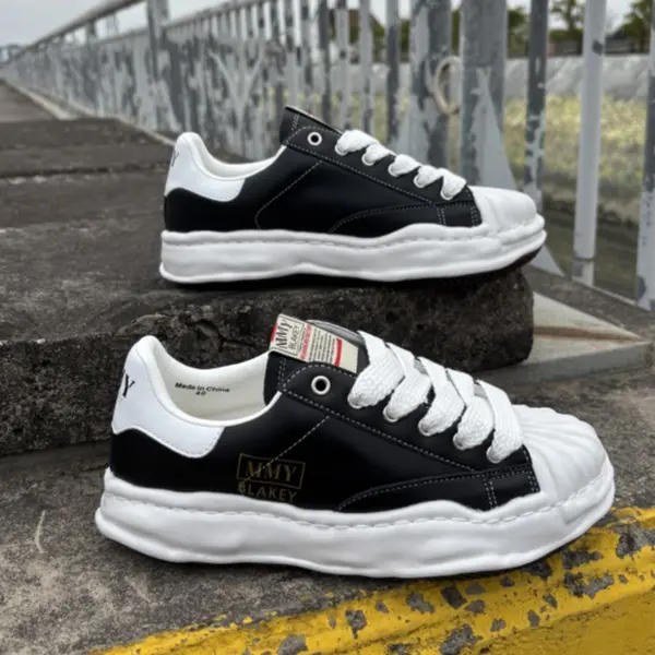 Men's Casual Trainers - Fashion Mixed Color Unisex Footwear, Thick Bottom Platform, Large Size, Luxury Designer All-Match Athletic Sports Shoes for Running, Training, Outdoor Use, Runner, Thick Sole, Closed, Statement Shoes, Lace-Up Closure Tunes Your Fit