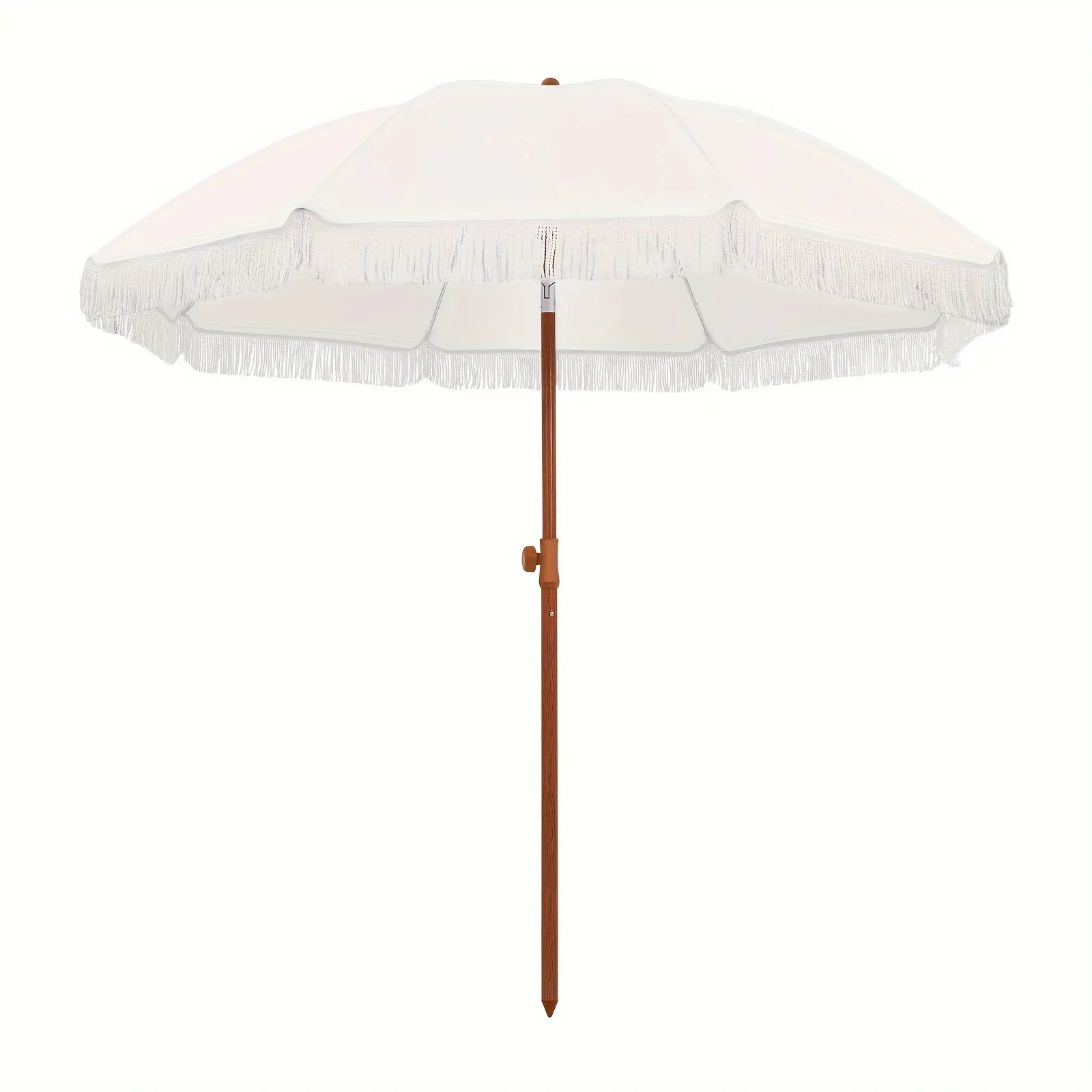Patio Umbrella With UPF 50+ Protection, 8 Ribs, Push Button Tilt - Versatile Outdoor Shade For Garden, Courtyard, And Beach