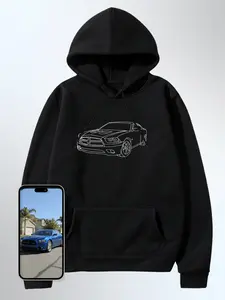 Automobile Custom Embroidered Photo Hoodie