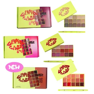 [Made by Mitchell] Cupid Cases Lip Palette Makeup | 15-Pan Cream Matte Lipstick Palette for Pro-Level Lip Combos