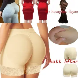 Women Shapewear Body Shaper And Buttock Lifter Enhancer Fake Butt Padded Panties Hip Lift Sculpt And Boost Lace Up Highwaist Girdle Plus Size Womenswear Compression Basic Black Minimalist