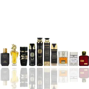 Lattafa Men's 10-Piece Fragrance Bundle Set, Layerable Cult Favorite Gourmand Mix - Raghba, Maahir Gold, Asad (Eau de Parfum, Deodorant, Air Freshener), Khamrah (Eau de Parfum, Deodorant, Air Freshener), Pure Musk, Ramz Lattafa Gold