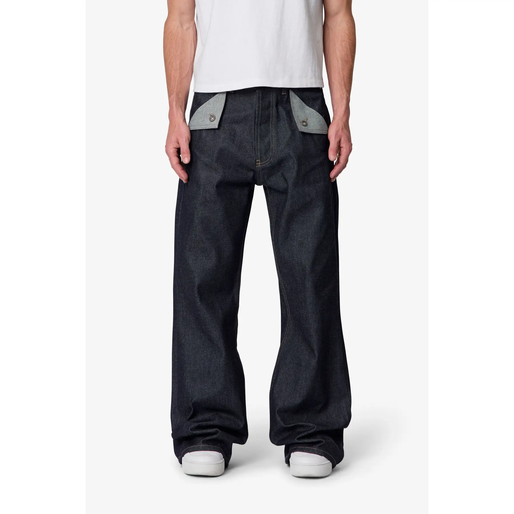 mnml Mule Pocket Kick Flare Denim