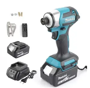 Makita DTD173 Cordless 18V Brushless Impact Drill with Battery & Charger 1/4 Hex Drive 4 Speed Modes High Precision Torque for Mechanics Industrial Use