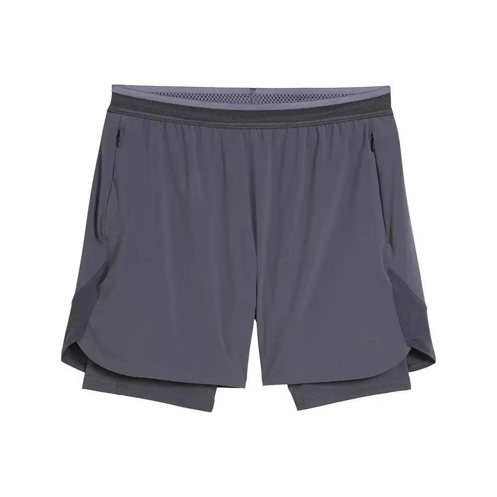 PUMA Mens Tech 2-In-1 Shorts Casual Bottoms Casual - Grey
