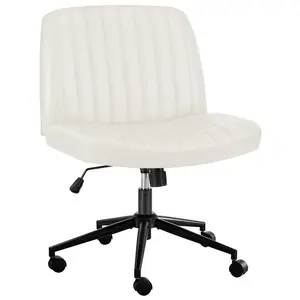 DingdingO Swivel & Rocking Chair with Wheels, Wide Desk Office Chair with Sturdy Structure and Comfortable Soft Cushion, Height Adjustable Chair, Valentine's Day Gift for Family and Friend