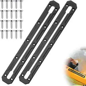 Kayak Track, Kayak Low Profile Track, Kayak Gear Track Mount Accessories for Fishing Rod Holder, Cup Holder, Anchor Cleats, 2 Pack