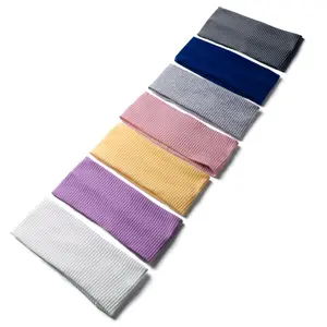 Nollia Solid Stretch Elastic Headband – Soft Wide Active Hairband