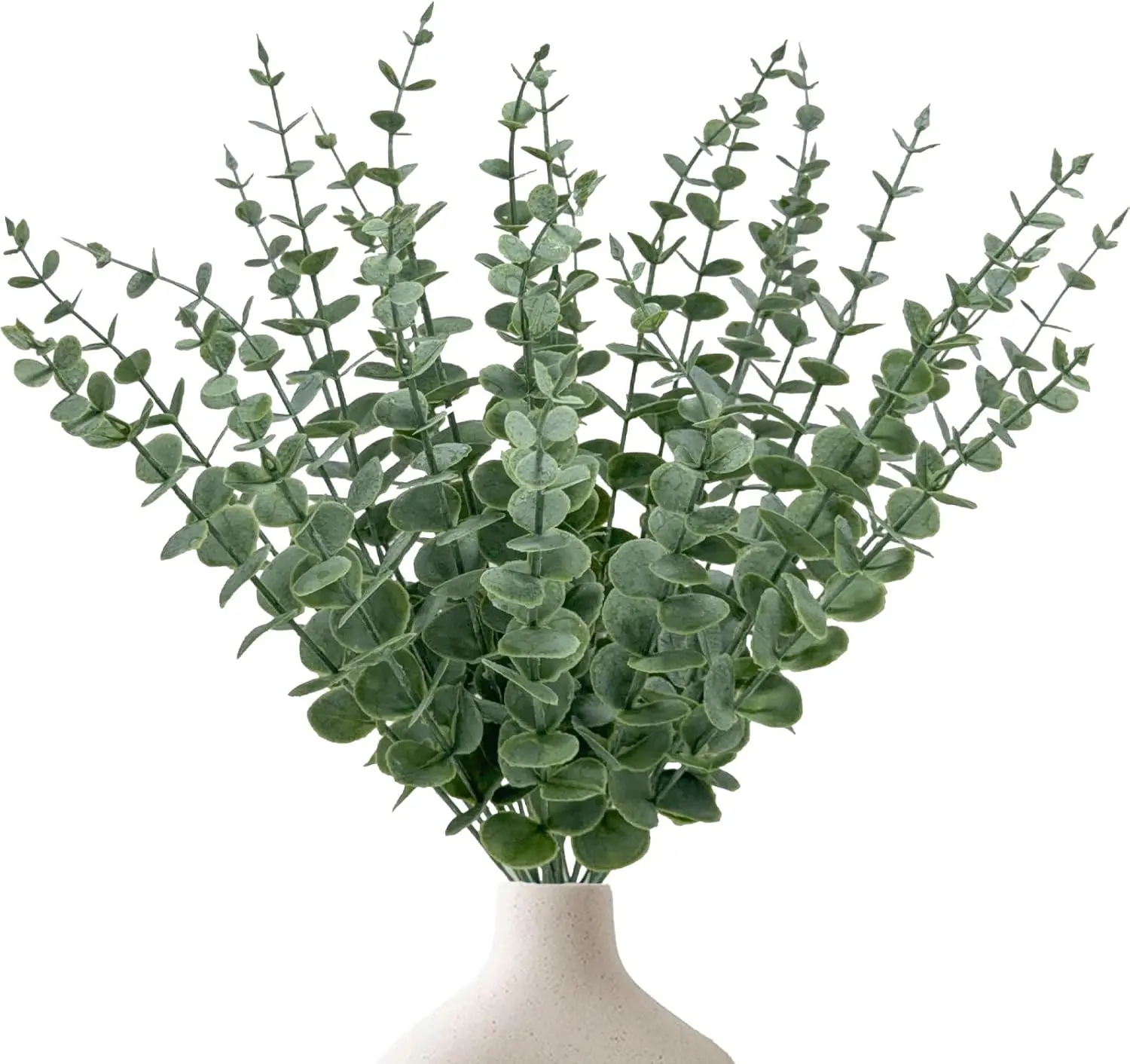 25Pcs Realistic Artificial Eucalyptus Stems - Fake Eucalyptus Branches for Home Decor, Wedding Centerpiece, Festive Table Greenery Arrangement