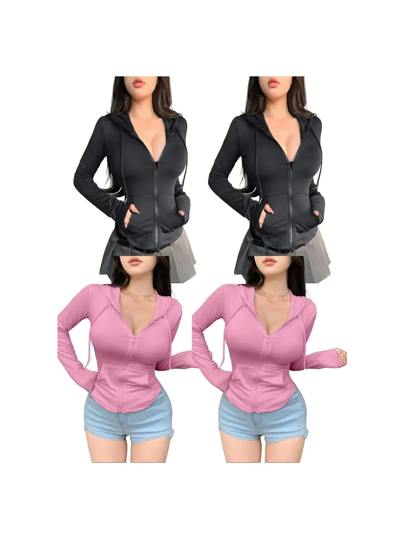 Black*2 pcs+Pink*2 pcs