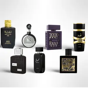 Lattafa Unisex EDP Perfume Multi-Pack - 100ml (3.4 oz) 7-Fragrance Discovery Set Gift Bundle (Raghba, Rave, Ramz, Fakhar, Quaid Ul Fursan, Asad, Hayathi), Long Lasting Fragrance with Citrus-Woody Musk, Oriental Mix, Perfume Sample Set