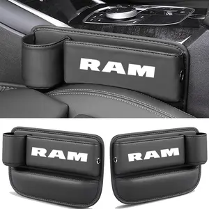 Dodge RAM Car Seat Gap Storage Box, PU Leather Material, Multi-Functional Design, Easy Clean & Durable, Ideal for Car Interiors