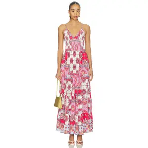 Yumi Kim Kuhio Dress in Crimson Paisley