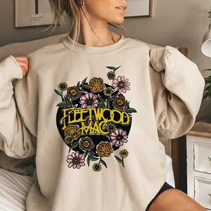Fleetwood Mac Stevie Nicks Tee Flower Shirt Floral Rock and Roll