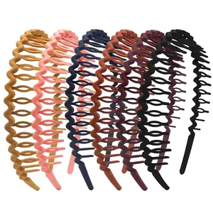 Plastic 6/8/10PCS Vintage Non-Slip Teeth Headbands, Multicolors Tooth Comb Headband Fashion Accessories Suitable for Face Washing & Everyday Use