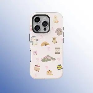 Cute Jellycat Inspired Phone Case, Plush Bunny Phone Cover, Whimsical Fall Phone Accessory