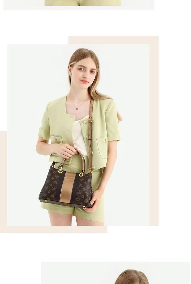 Women's Large Capacity Tote Bag, Designer Style Handbag with Top Handle & Crossbody Strap, Multi-pocket Work Purse, Waterproof Monogram Shoulder Bag for Everyday Use