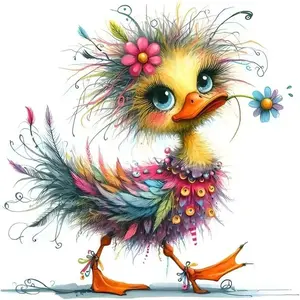 5D DIY Full Drill Round Diamond Painting - Diamond Art Painting Kit Vintage Flower Cart, Cow, Flowers Mosaic, Canvas - DIY Home Decor, Wall Decoration, Perfect for Halloween and Christmas, Independence Day, Birthdays, and Anniversary Gifts.