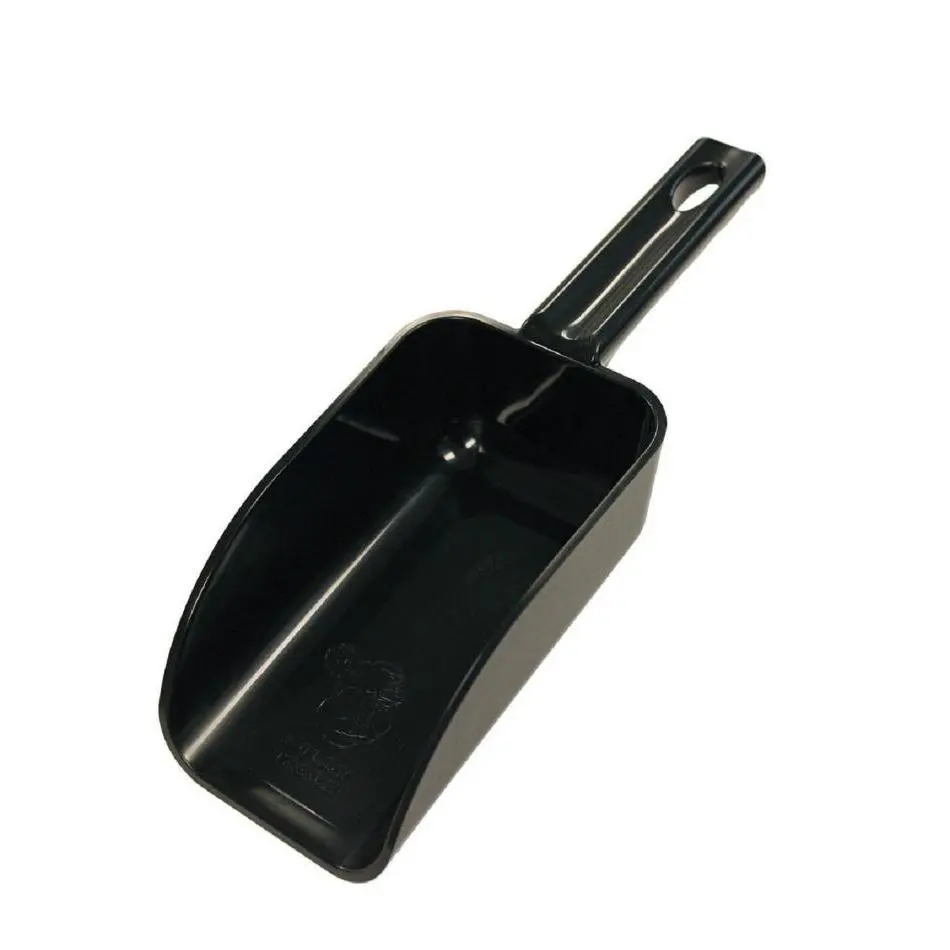 212 MAIN Small Poly Plastic Litter Scoop, 3.5 in. Bully Tools 227588 16Oz Black Hand Scoop