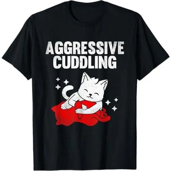 Aggressive Cuddling Jiu Jitsu Cat BJJ Martial Arts T-Shirt