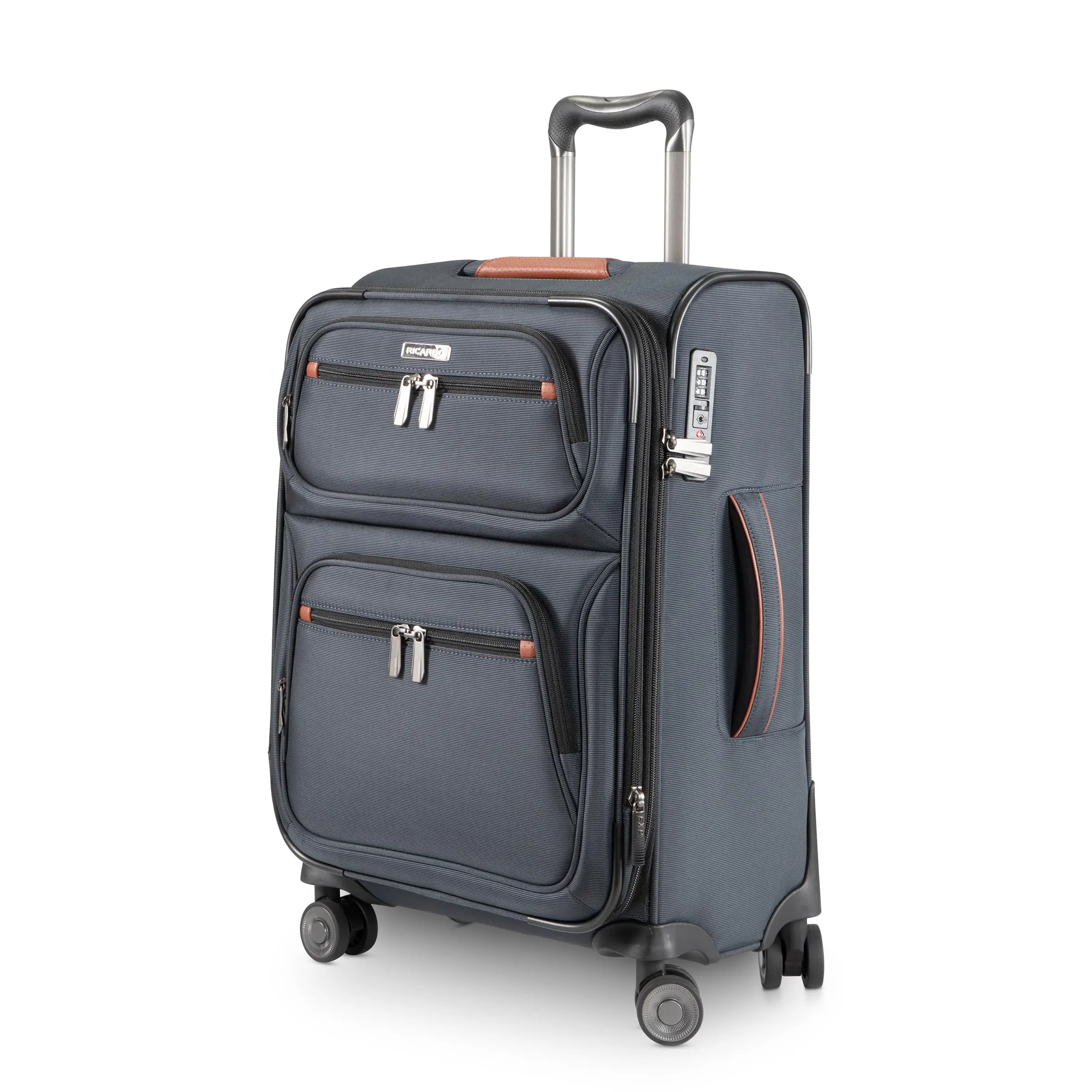 Ricardo Beverly Hills Montecito 3.0 Softside Expandable Suitcase with Wheels and TSA Lock, 21 Carry-on