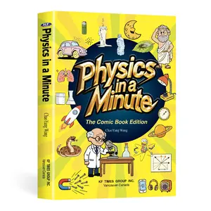 【FY BOOKS】Physics in a Minute - The Comic Book Edition, Beginner-Friendly Physics Book for Kids with Magnets, Gravity Concepts, Colorful Comic-Style Illustrations, Cartoon Children's Science & Technology Content, Beginner-Friendly Physics Concepts