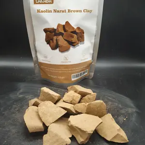 Lakaba Narat Brown Edible Kaolin Clay, Oil Absorb, Slightly Viscous Natural Earth Treasure - 200g Garden Soil