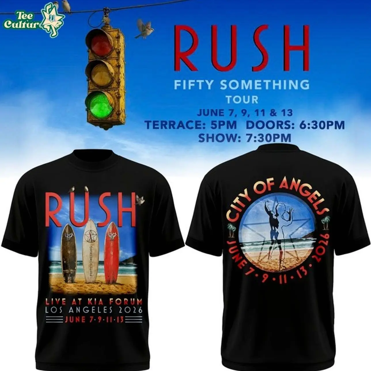 Exclusive Version Los Angeles – Fifty Something Tour 2026 Tshirt IRK