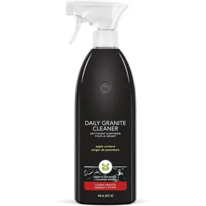 Daily Granite Cleaner Spray, Apple Orchard, Plant-Based Cleaning Agent for Granite, Marble, and Other Sealed Stone, 28 oz Spray Bottle (Pack of 1)