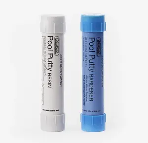 Pool Putty Epoxy Plaster and Tile Repair, 2-Part White 14 oz