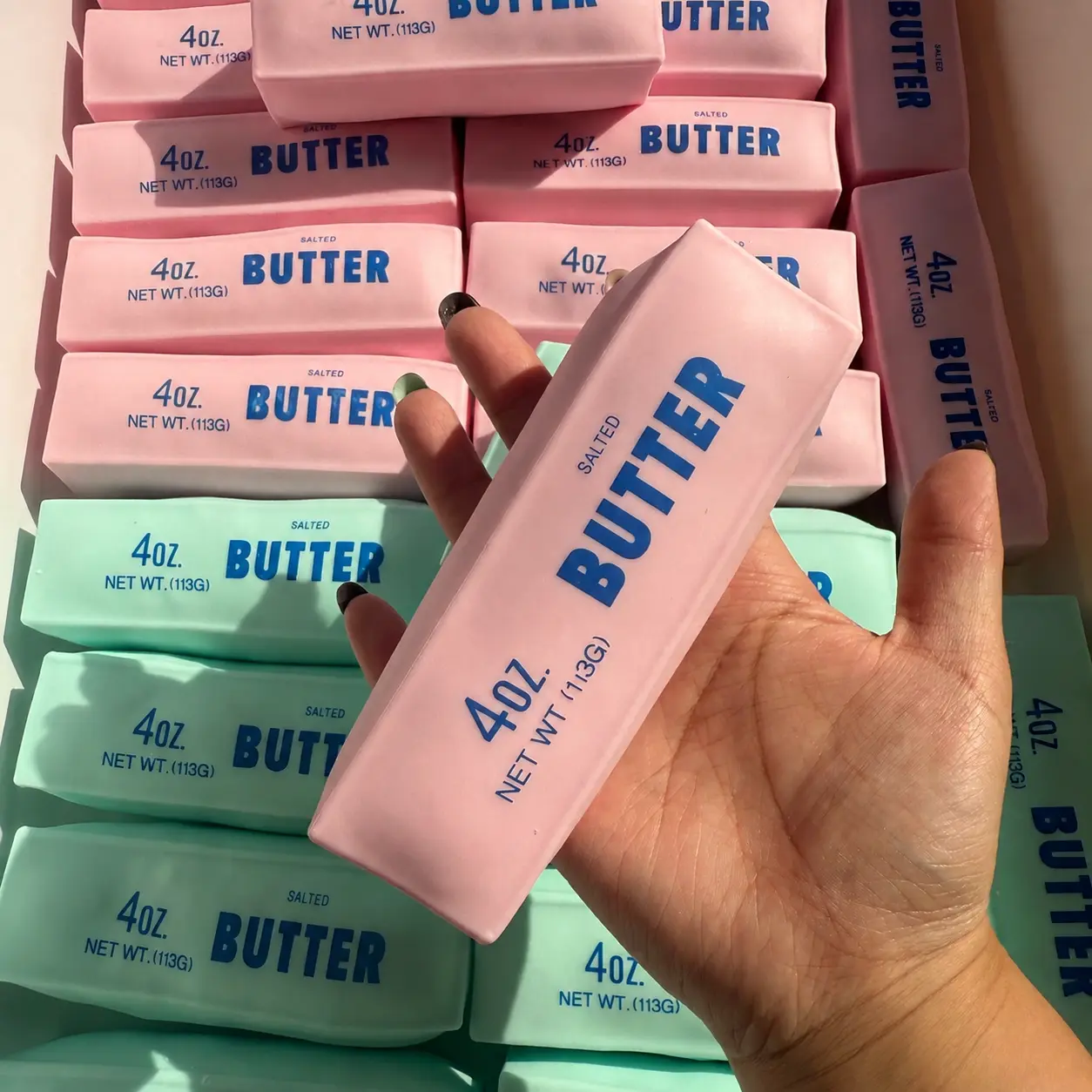 Building Blocks Cheese Stick Butter Bar Squishy Toy Non Rebound Squeaky Sensory Fidget Toy Stress Relief Relaxing Decompression Toy For Kids Teens Adults Returns Quality